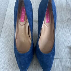 Isaac Mizrahi Women's Blue Suede Pumps